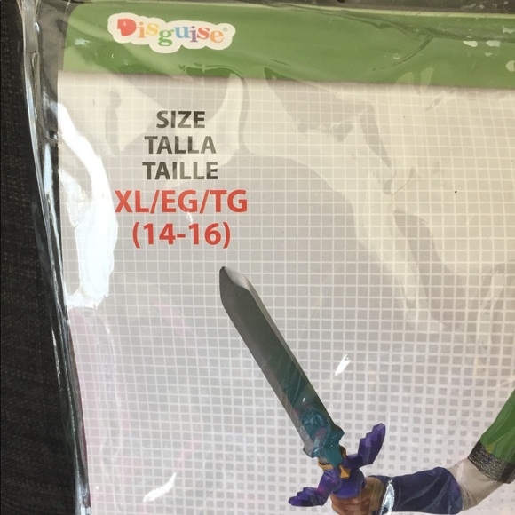 Legend of Zelda Nintendo Costume, X-Large/14-16 - Picture 3 of 6